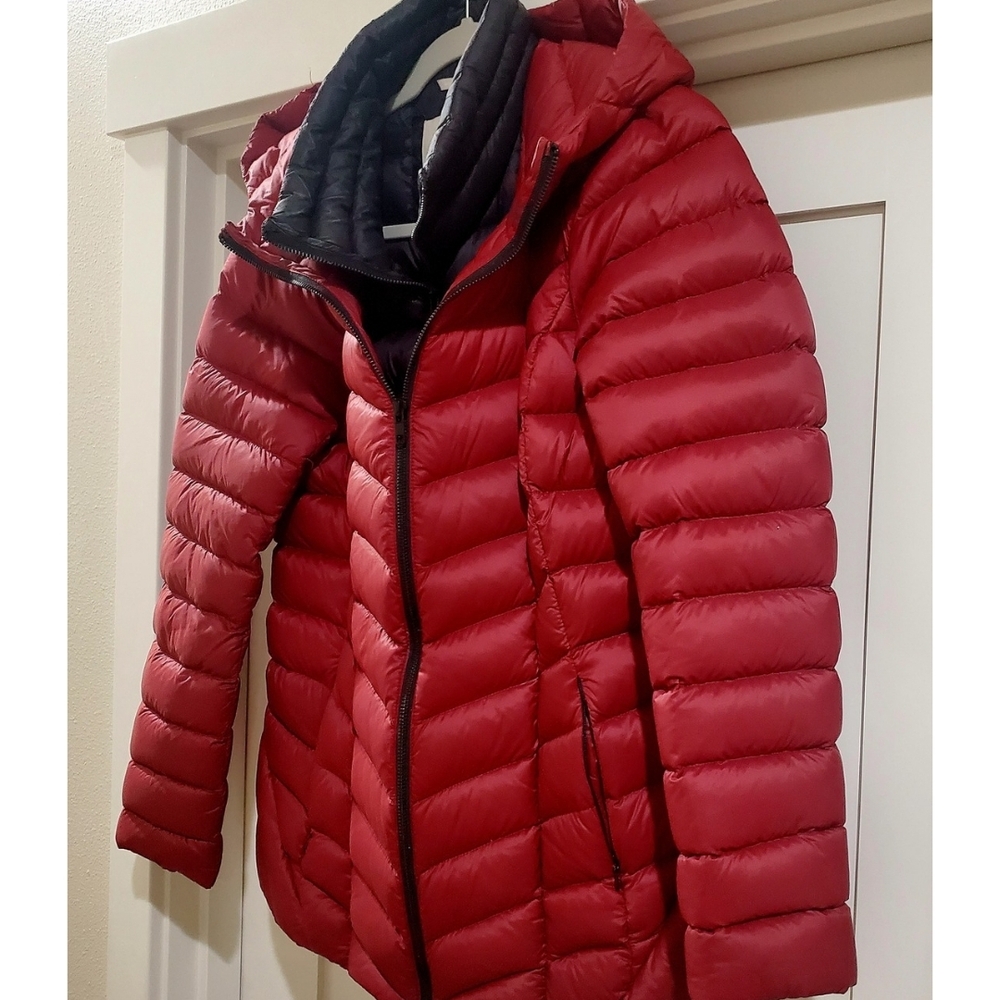 Soia & Kyo Crimson Red Puffer Down Jacket Women's - Picture 3 of 13